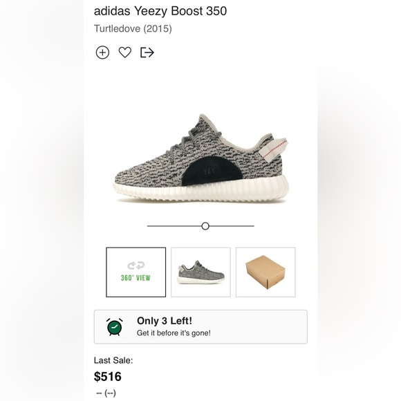 Yeezy 350 Turtlelove.      Size 7.      Worn very good condition.  No box. - Picture 11 of 11